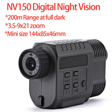 Monocular de visión nocturna para caza, lente de visión nocturna Digital con zoom de 3,5-9x21, 850NM, IR, 320x240, TFT, LCD 2024 - compra barato