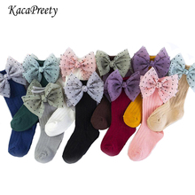 Soft breathable kids socks Spring autumn school girls knee high long socks baby leg warmers children Chica en medias 2024 - buy cheap