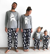 Natal Pijamas Set Família Combinando Os Pais Do Miúdo Nightwear PJs Pijamas De Algodão Inverno Quente Quente Correspondentes Conjuntos de Roupas Da Família 2024 - compre barato