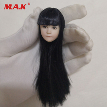 1/6 Scale Lovely Asia Child Head Sculpt Little girl Head with Long Hair Model Toy For 12 inches Action Figure Body Accessory 2024 - buy cheap