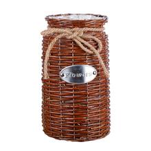 Wicker High Floor Vase Flowerpot Hand-made Succulents Flower Basket for Weddings Home Decor 2024 - buy cheap