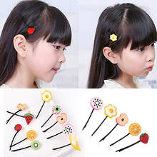 Hot Sale 1Pc Girl Kids Children Cartoon Fruit Hair Clip Sweet Lovely Barrettes Hairpin Hair Accessories 2024 - buy cheap