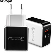 Vogek 5V 3A Quick 3.0 Charger Mobile Phone Charger Wall Travel Charger for iPhone Huawei Tablet QC 3.0 Fast Charging EU Plug 2024 - buy cheap