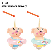 Linterna de cerdo luminosa portátil Montessori, juguete educativo para niños, regalo de cumpleaños 2024 - compra barato