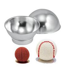 Bola de calcetín deportivo 3D para hornear, moldes para hornear, herramienta de cocina de hojalata, molde para pastel de azúcar, Bola de aluminio, 4 Uds. 2024 - compra barato