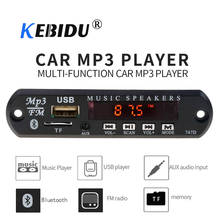 Kebidu universal sem fio bluetooth 5v 12v mp3 wma decodificador placa módulo de áudio usb sd (tf) aux rádio fm com controle remoto para o carro diy 2024 - compre barato