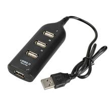 Universal USB Hub 4 Port USB 2.0 Hub with Cable High Speed Mini Hub Socket Pattern Splitter Cable Adapter for Laptop PC New 2024 - buy cheap