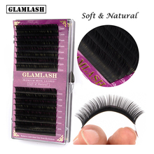 GLAMLASH оптовая продажа 16 рядов ресниц из искусственной норки индивидуальное наращивание корейских ПБТ накладные мягкие ресницы наращивание ресниц реснички из норки макияж cilios 2024 - купить недорого