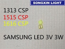 50 Uds. Para SAMSUNG LED retroiluminación LCD aplicación de TV retroiluminación LED 3W 3V CSP 1313 blanco frío para aplicación de TV 2024 - compra barato