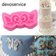 European Symmetrical Lace Cake Border Silicone Mold Fondant Cake Decorating Tools Chocolate Gumpaste Mould Cupcake Baking Moulds 2024 - buy cheap