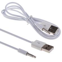 Mayitr Universal 2 in1 USB Male Cable 3.5mm White AUX Audio Plug Jack High Quality USB Charge Cable Adapter Cord 2024 - buy cheap