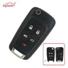 Kigoauto chave remota para buick lacrosse, carcaça com 5 botões, dobrável, 2010 2011 2012 2013 2024 - compre barato