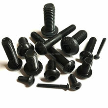 50pc/lot M3 M4 M5  M6 Socket Button Head Screws 10.9 High Tensile Black Allen Bolts 2024 - buy cheap