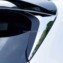 Для Mazda CX-5 CX5 KF 2017 2018 2019 ABS хром задний спойлер треугольный формовочный чехол Комплект отделка Аксессуары для стайлинга автомобилей 2024 - купить недорого
