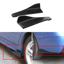 2 Pcs Universal Car Bumper Spoiler ângulo envoltório Pá Decorativo Winglet Resistente A Riscos-Preto Saia Lateral 2024 - compre barato