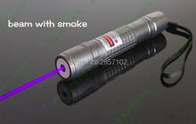 Высокая мощность 1 Вт 1000 м 405нм светодиодная фиолетовая Синяя лазерная указка УФ фиолетовый лазер факел ожоги спички, сжечь сигареты Детектор фальшивых 2024 - купить недорого
