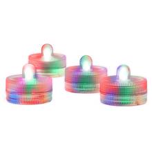 12 шт. RGB цветные Погружные Водонепроницаемые Мини светодиодные свечи для свадебной вечеринки, украшения, ваза, свет для домашней вечеринки 2024 - купить недорого