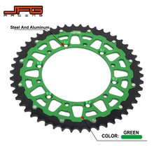 42T 48T 49T 50T 51T Rear Chain Sprocket For KAWASAKI KDX200 KDX250 KLX250 KLX300R KLX450R KLX650 KX125 KX250 KX250F KX450F KX500 2024 - buy cheap