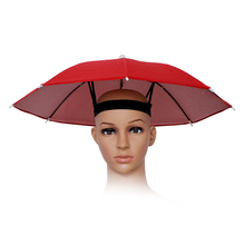Foldable Sun Umbrella Hat Cap Headwear Stylish Umbrella for Fishing Hiking Beach Camping Cap Head Hats Outdoor Rain Hat 2024 - buy cheap