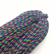 10yards/Lot Mix color Paracord Bracelets Rope 7 Strand Parachute Cord CAMPING HiKING Rose+Yellow+Light blue 2024 - buy cheap