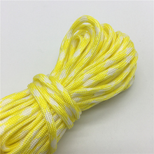 10yds Paracord 550 Parachute Cord Lanyard Rope Mil Spec Type III 7 Strand Climbing Camping Survival Equipment #Yellow+white 2024 - buy cheap