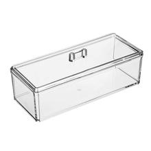 Acrylic Transparency Rectangle Food Storage Box Tea Bag Organizer Kitchen Sorting Container with Dustproof Cover 2024 - buy cheap