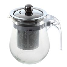 Pot 350mL Heat-resistant Clear Glass Teapot Stainless Steel Infuser Flower Tea Pot for Home and Office Healthy Useful Fashion 2024 - buy cheap