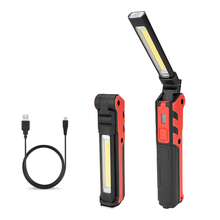 COB LED Work Light Magnetic LED Flashlight USB Rechargeable Work Inspection Light Torch Hanging Hook Lamp with USB Cable 2024 - buy cheap