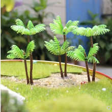 Mini decoração da paisagem, decorações artificiais da decoração da planta da miniatura do coco plástico artificial 2024 - compre barato