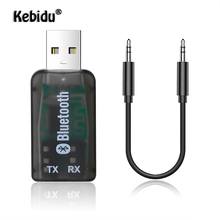 Adaptador receptor transmisor Kebidu 2 en 1 Bluetooth 4,2 Mini 3,5mm AUX Audio estéreo adaptador inalámbrico Bluetooth para altavoz de coche 2024 - compra barato