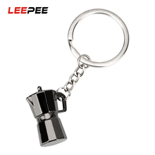 LEEPEE Moka Pot форма брелок держатель для ключей авто аксессуары автомобильный брелок металлические брелки креативный подарок 2024 - купить недорого