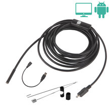 5.5mm USB Endoscope Mini Camera For Android Phone USB OTG Endoscope 720P Waterproof Inspection Camera With 6 LED Lens Borescope 2024 - buy cheap