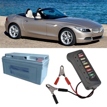 6-LED Display Car Battery Measuremt Tester 12V Power Digital Analyzer Automotive Checker Alternator Test Electrician Tool 2024 - buy cheap