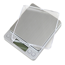 500g x 0.01g Portable Mini Electronic Food Scales Pocket Case Postal Kitchen Jewelry Weight Balance Digital Scale With 2 Tray 2024 - buy cheap