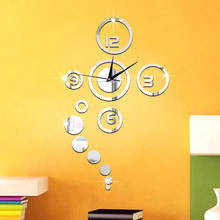 3D Wall Clock Living Room Quartz Needle DIY Home Decoration Acrylic Mirror Stickers Quartz Clocks Creative 2024 - buy cheap