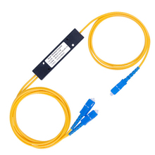 Ftth sc upc 1x2 plc singlemode fibra óptica divisor fbt acoplador óptico SC-SC ftth conectores de cabo de ligação em ponte de fibra óptica 2024 - compre barato