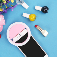 Anel de luz led flash portátil para selfies, lâmpada led em anel para celular samsung 2024 - compre barato