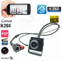 40*40mm P2P 1080P 2Megapixel Industrial Fisheye Covert Network Door Mini IP Camera Onvif With Microphone Phone PC Remote View 2024 - buy cheap