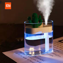 Xiaomi Mijia 319 Clear Cactus Ultrasonic Air Humidifier 160ml Color Light Usb Air Purifier Anion Mist Maker Water Atomizer 2024 - buy cheap