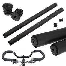 Empuñaduras de goma para manillar de bicicleta de montaña, esponja de goma suave, color negro, accesorios para bicis, 2 uds. 2024 - compra barato