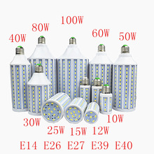 Lámpara LED colgante de techo, Bombilla de maíz de 7W, 12W, 15W, 30W, 40W, 50W, 60W, 80W, 100W, 5730SMD, E27, E40, E26, B22, 220V, oferta especial 2024 - compra barato