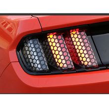 6pcs/Set Honeycomb PVC Car Rear Tail Light Decorative Decal Stickers Cover Decoration Fit For Ford Mustang 2015 2016 2017 2024 - buy cheap