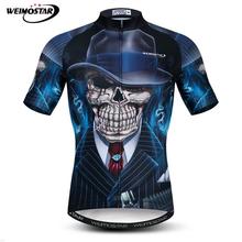 Weimostar-Camiseta de ciclismo profesional para hombre, Jersey de verano con calavera para deportes al aire libre, MTB, ropa de ciclismo 3D 2024 - compra barato