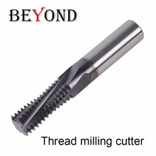 M2*0.4/M2.5*0.45/M3*0.5/M4*0.7/M5*0.8/M6*1/M8*1.25/M10*1/M12*1.5 Carbide Thread End Mills Milling Cutter Tool With TIALN coating 2024 - buy cheap