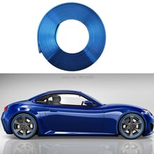 smRKE 8M Blue Car Stickers Rim Protector Wheel Edge Rim Protectors Wheel Protector Tire Protection Care Covers Drop Ship 2024 - buy cheap