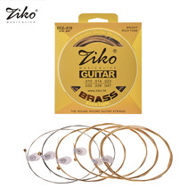 ZIKO-Juego de 6 cuerdas de guitarra DCZ-012, alambre de aleación hexagonal de latón enrollado, resistente a la corrosión, 6 uds. 2024 - compra barato