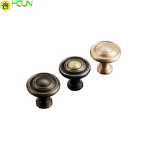 1pc Vintage Round Kitchen Cabinet Knobs Cupboard Door solid brass knob Vintage Wardrobe Furniture Handle Drawer Pulls 2024 - buy cheap