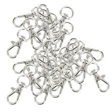30pcs Swivel Carabiners Keychain Silver Color 2024 - buy cheap