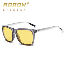 AORON-gafas de sol polarizadas con visión nocturna para hombre y mujer, lentes de sol de marca de lujo para conducir, color amarillo, UV400, gafas de sol antiincrustantes, 2018 2024 - compra barato