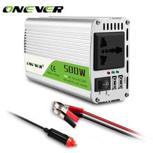 500W Car Power Inverter 12v 220v 50Hz Auto Inverter 12 220  500W/1000W(Peak) with 2 USB Charger Ports Display Adapter 2024 - buy cheap